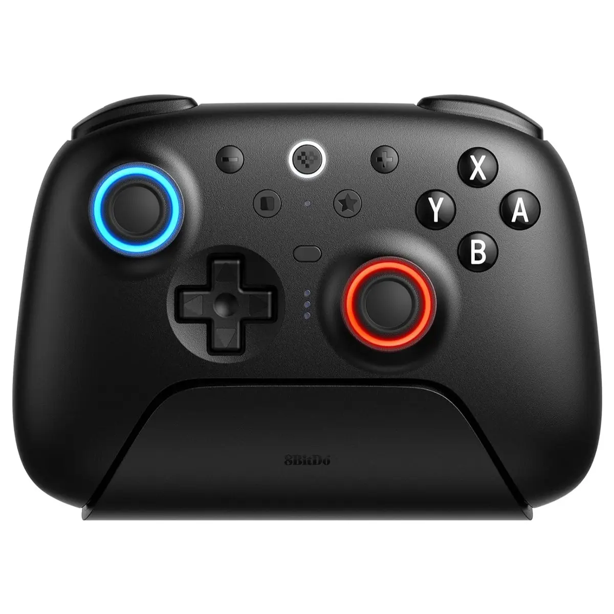 8BitDo Ultimate 2 Bluetooth Controller for Switch, Switch 2 and Windows PC, Switch Pro Controller with TMR Joysticks, Switchable Hall Effect and Tactile Triggers, Vibration and Motion Control, Black
