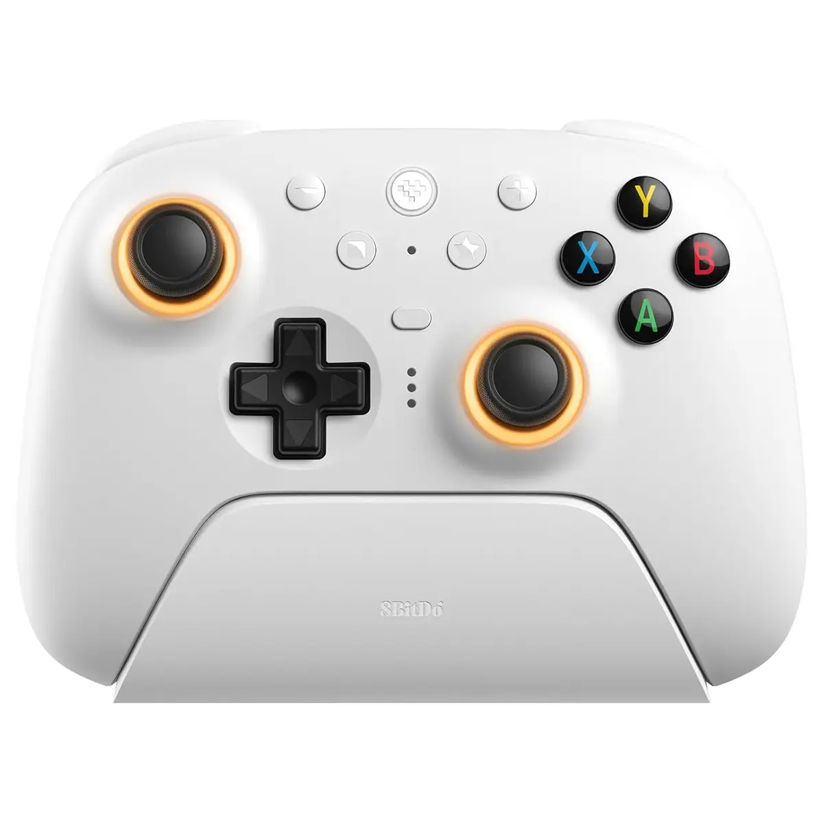 8BitDo Ultimate 2 Wireless Controller, TMR Joysticks, Hall or Tactile Triggers, 1000Hz Polling Rate, 6-Axis Motion Control, White